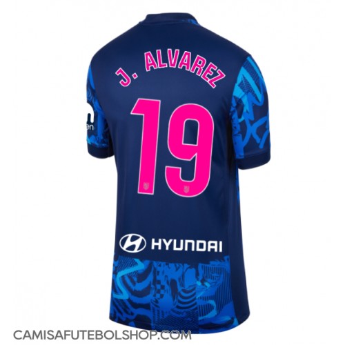 Camisa de time de futebol Atletico Madrid Julian Alvarez #19 Replicas 3º Equipamento Feminina 2024-25 Manga Curta